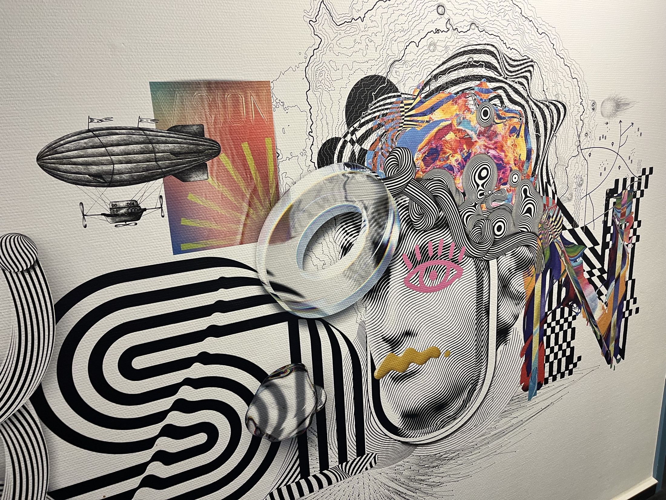 Grafische Wandgestaltung als Referenz